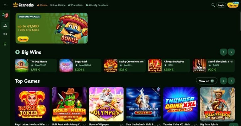 CasiNacho registro y primeros pasos